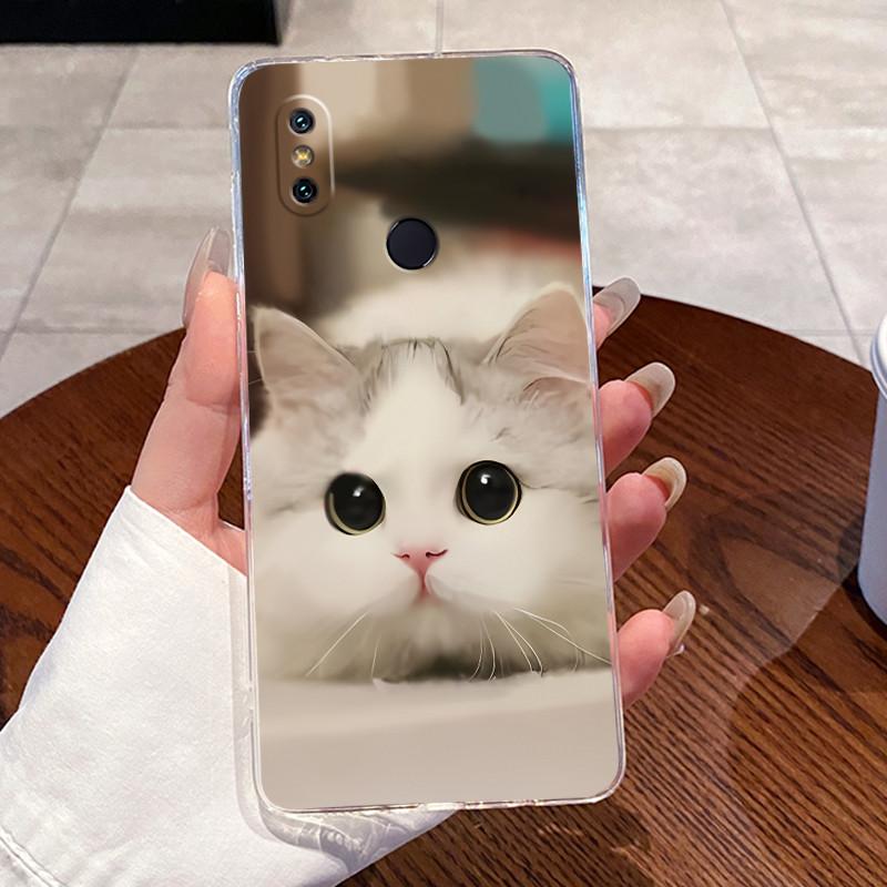 Jelly Casing For Xiaomi Mi A2 Fundas For Xiaomi Mi 6X Capa Clear Silicone Soft TPU Back Cover Cute Cat Rabbit Heart Phone Case