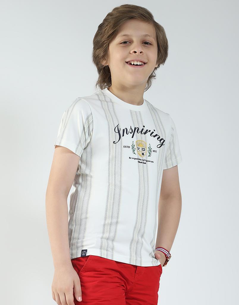 MONTE CARLO Boys Printed Round Neck T-Shirt