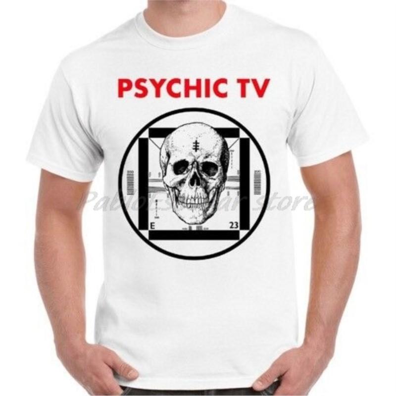

Psychic Tv Force The Hand Of Chance Post Punk Retro T Shirt male brand tshirt summer men cotton tshirt 4XL