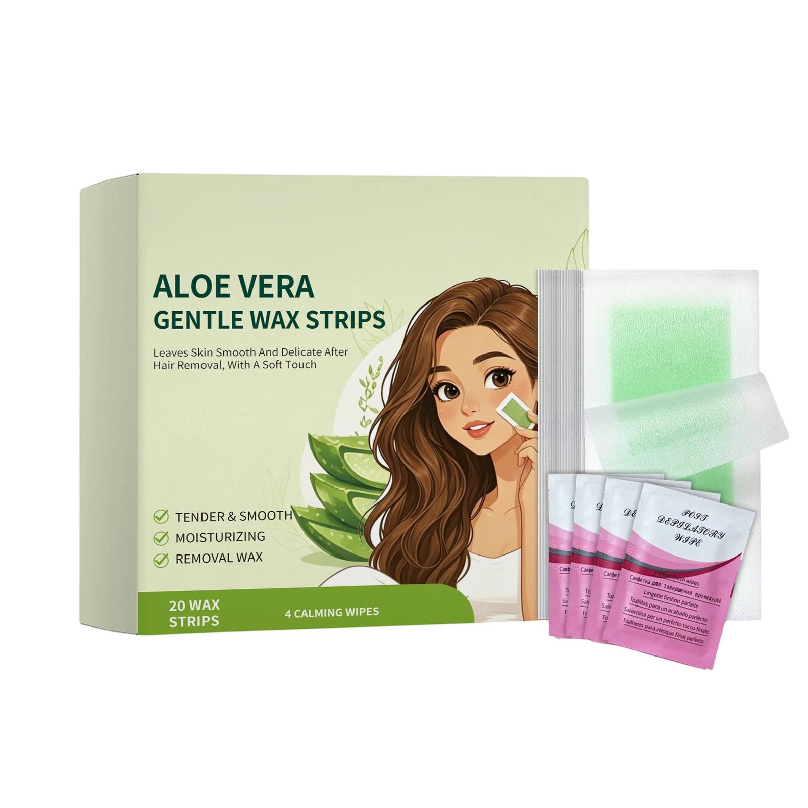 

Facial Wax Paper, Hair Removal Wax Paper, Women s Dedicated Facial Hair Removal Set, Containing Soothing Oil Cotton Pads And Aloe Ingredients,10ML One Size зелений