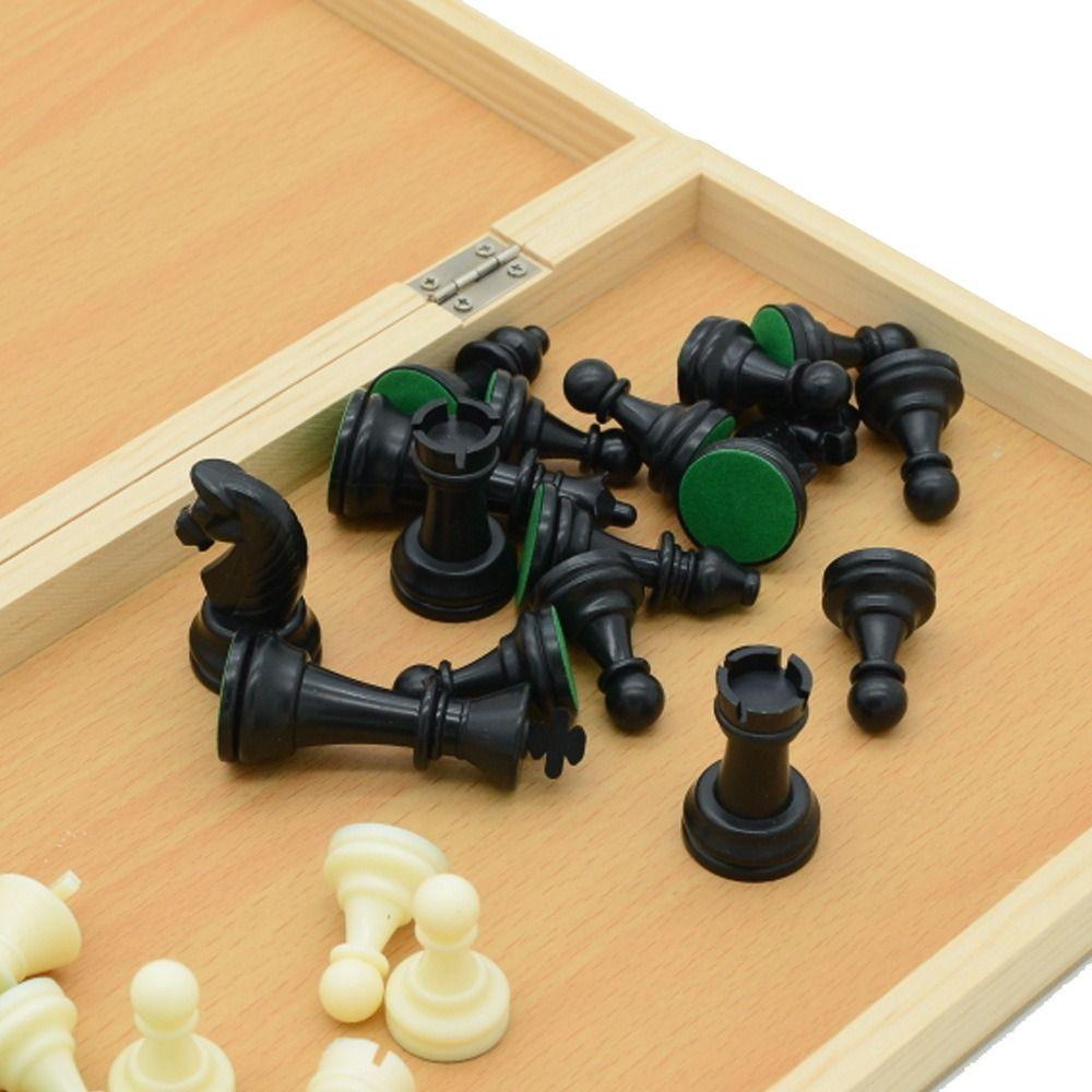 Chessboard Solid Wooden International Chess Foldable International Chess Set  Parent-child Game