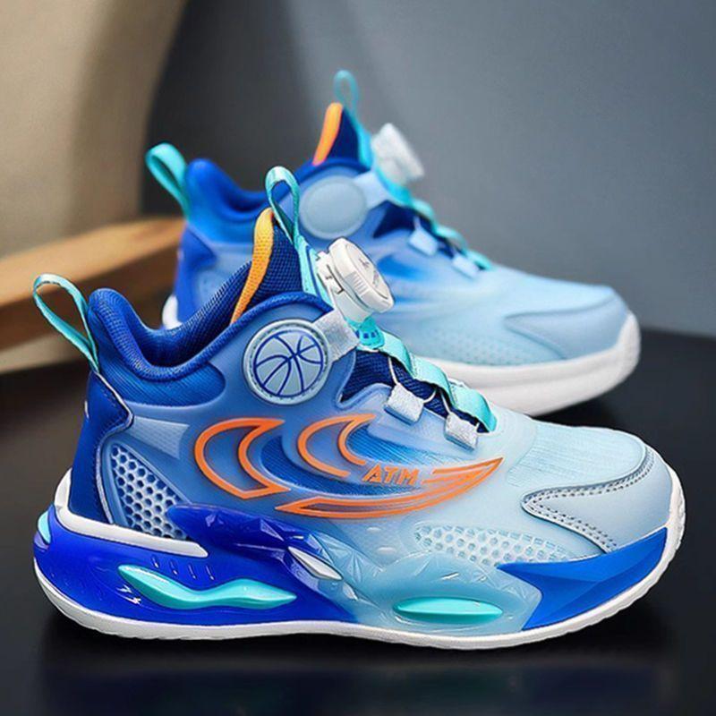 Dziecięce buty do koszykówki 2025 jesień oddychające buty sportowe chłopięce ultralekkie antypoślizgowe trend miękka podeszwa buty dla średnich i starszych dzieci