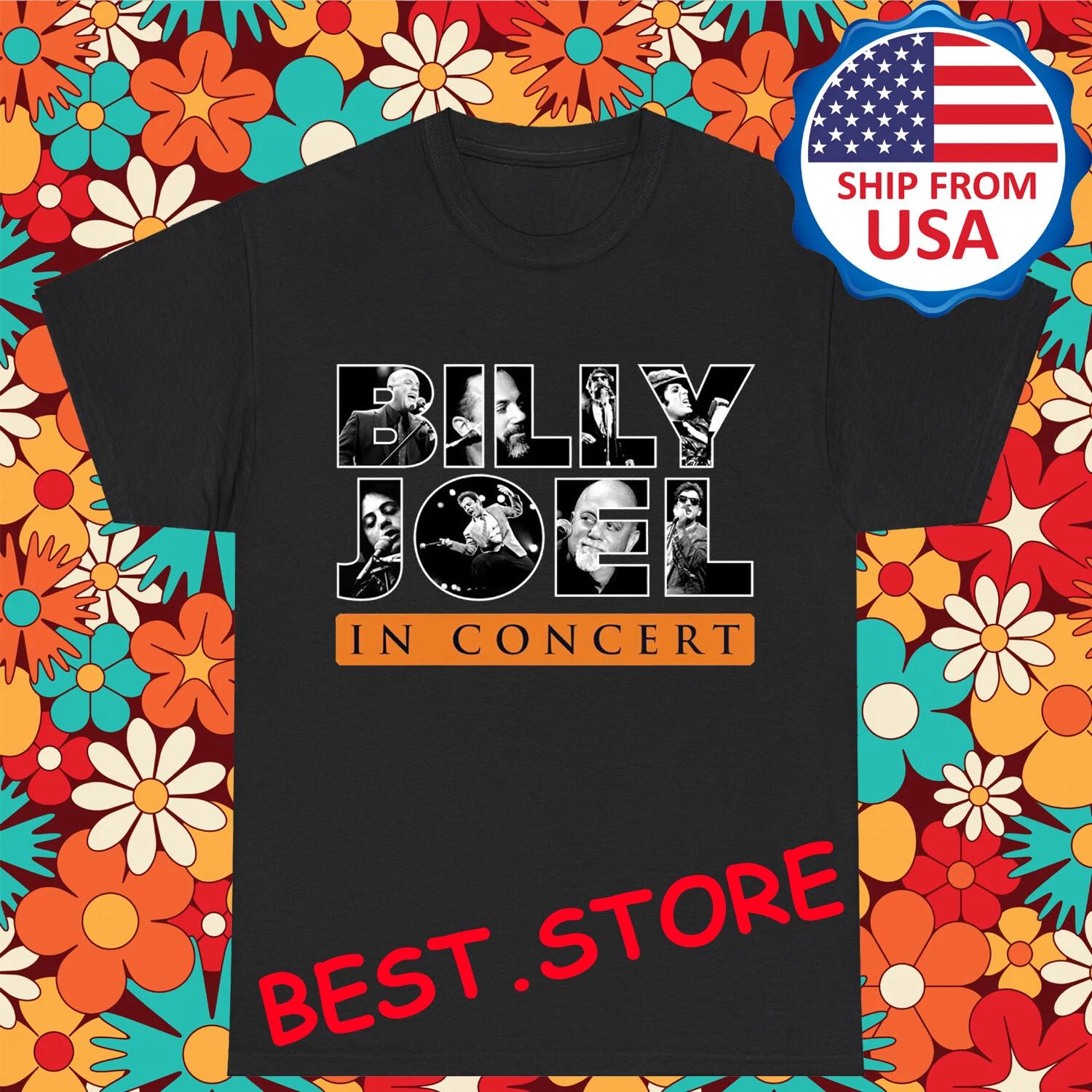 Billy Joel Men s Black Size S-5XL L