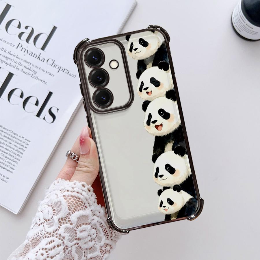 

Soft Cover Case for Samsung Galaxy A33 A21s A52 A17 A13 A24 A25 A26 A35 A36 A16 A15 Panda Owl Galaxy A16
