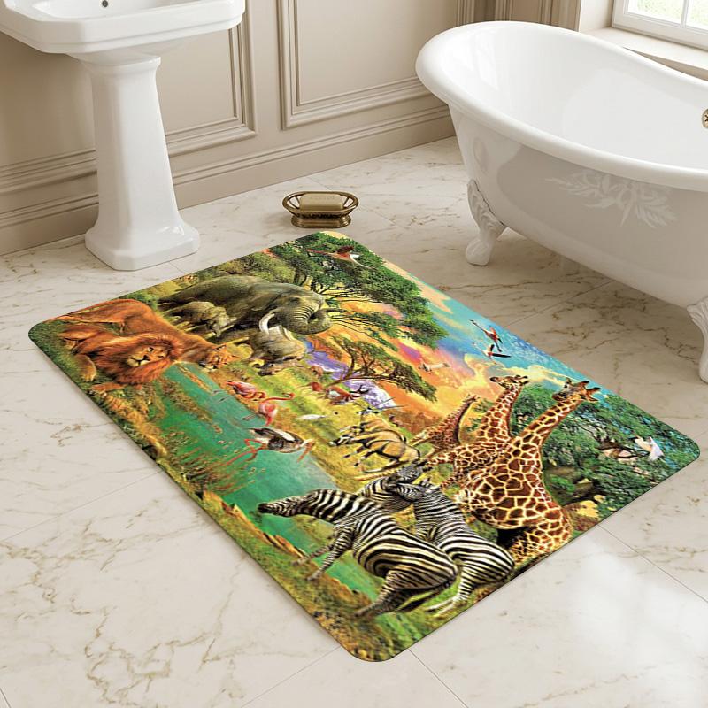 African Safari Living Room Nonslip Area Rug Soft Carpet For Bedroom Game Playroom Sofa Office Home Decor Doormat Christmas Gift C9261047