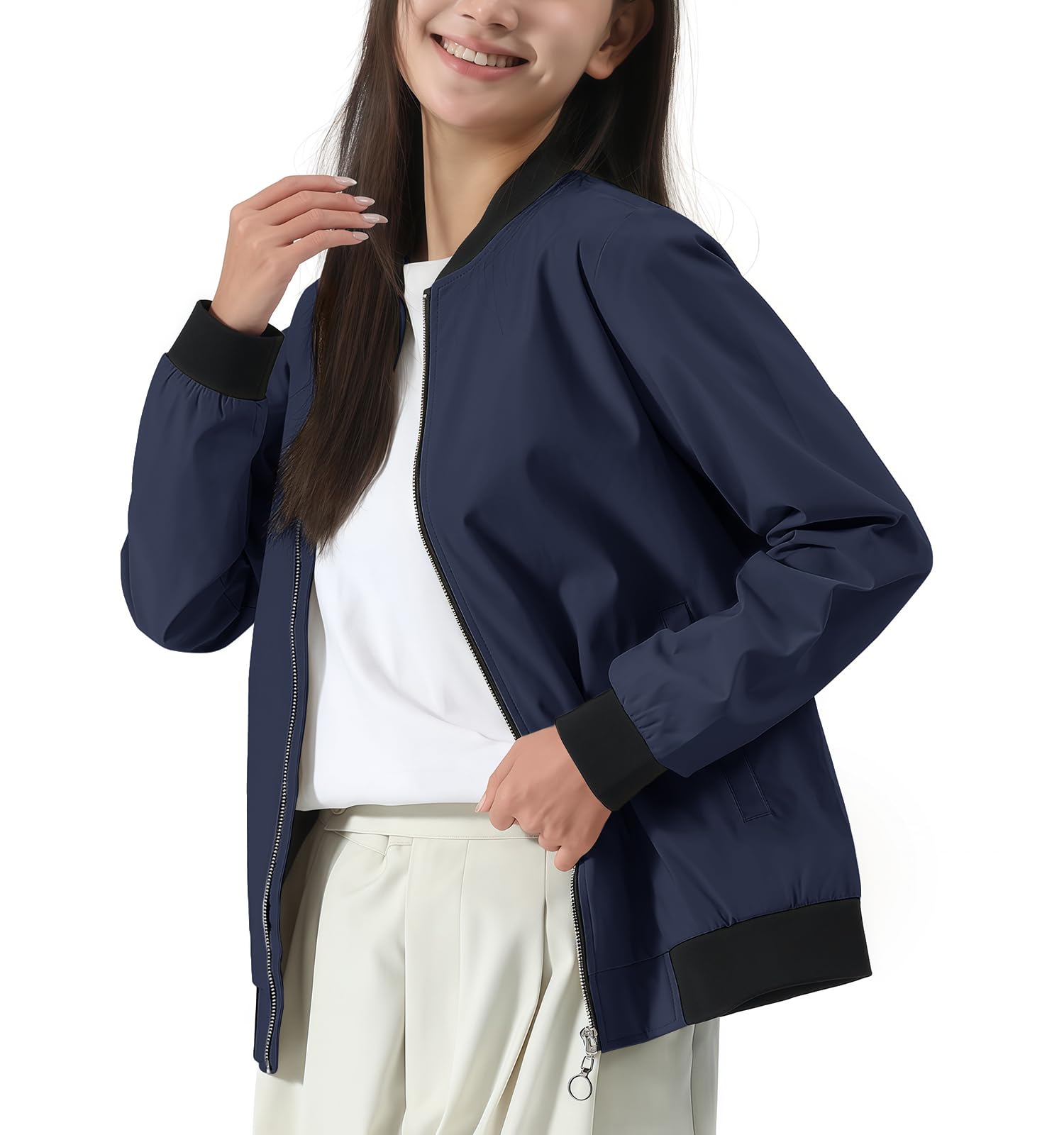 

KEFITEVD Lightweight Blouson Plus Casual Stylish Tennis Bike Camping Size M Women s Water-Repellent Jacket, Sizes, Outerwear, Jacket, Jacket, Jacket,