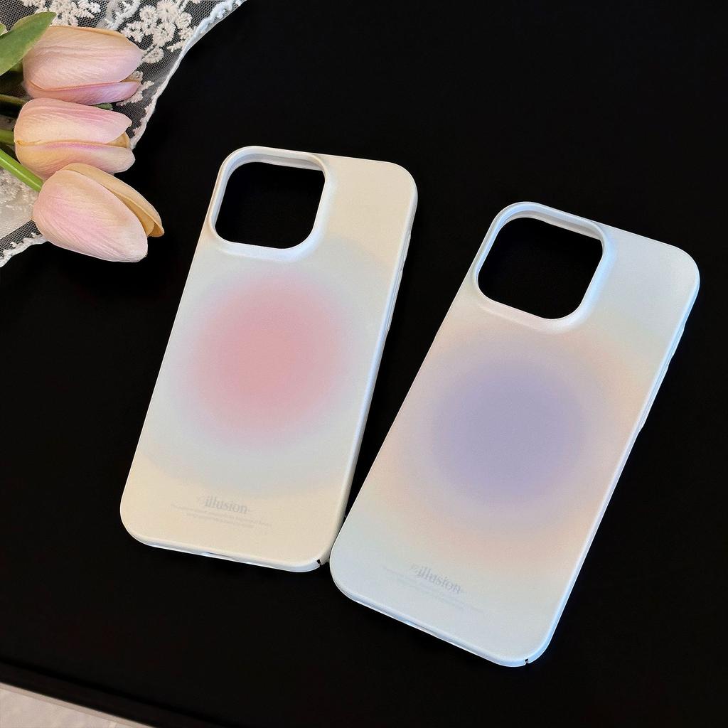 Film Shell for IPhone16 Mobile Phone Case for Apple For15promax Gradient Frosted 14 Simple 13 Japanese and Korean Style 17