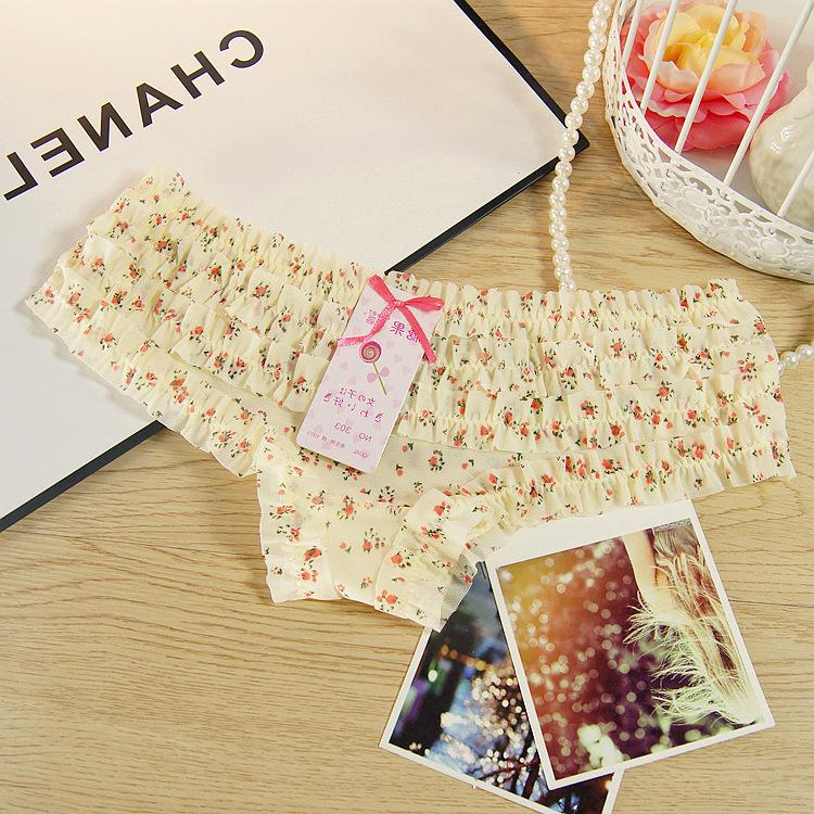 Culottes basses en dentelle résille élégantes: Lingerie pour femmes confortable, imprimée et transparente