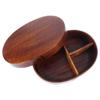 Forma Ovale Scatola Bento in Legno Superficie Liscia Contenitore per Pranzo Scatola Bento Stile Giapponese Ordinamento del Cibo