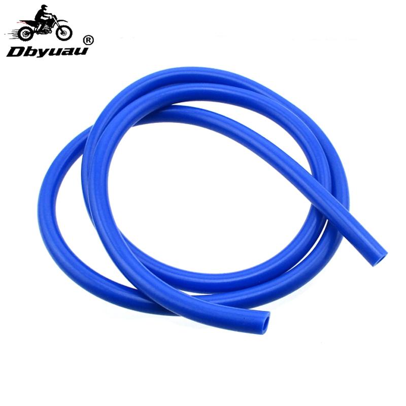 Dbyuau Blue 1 Meter 1/4" Motorcycle Fuel Hose Line For Quad ATV Pit Dirt Bike Fuel System Fittings7