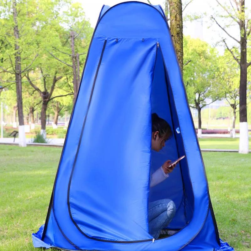 

1 шт. 120 см Уличная палатка для купания Без сборки Полевая душевая палатка Портативный туалет Палатка для переодевания Палатка для рыбалки Всесезонное использование синий