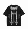 Vintage Wash T Shirts Gym Bodybuilding Oversized Top Wash Tee Crewneck Streetwear Fashion Graphic Wash Tee Menswear