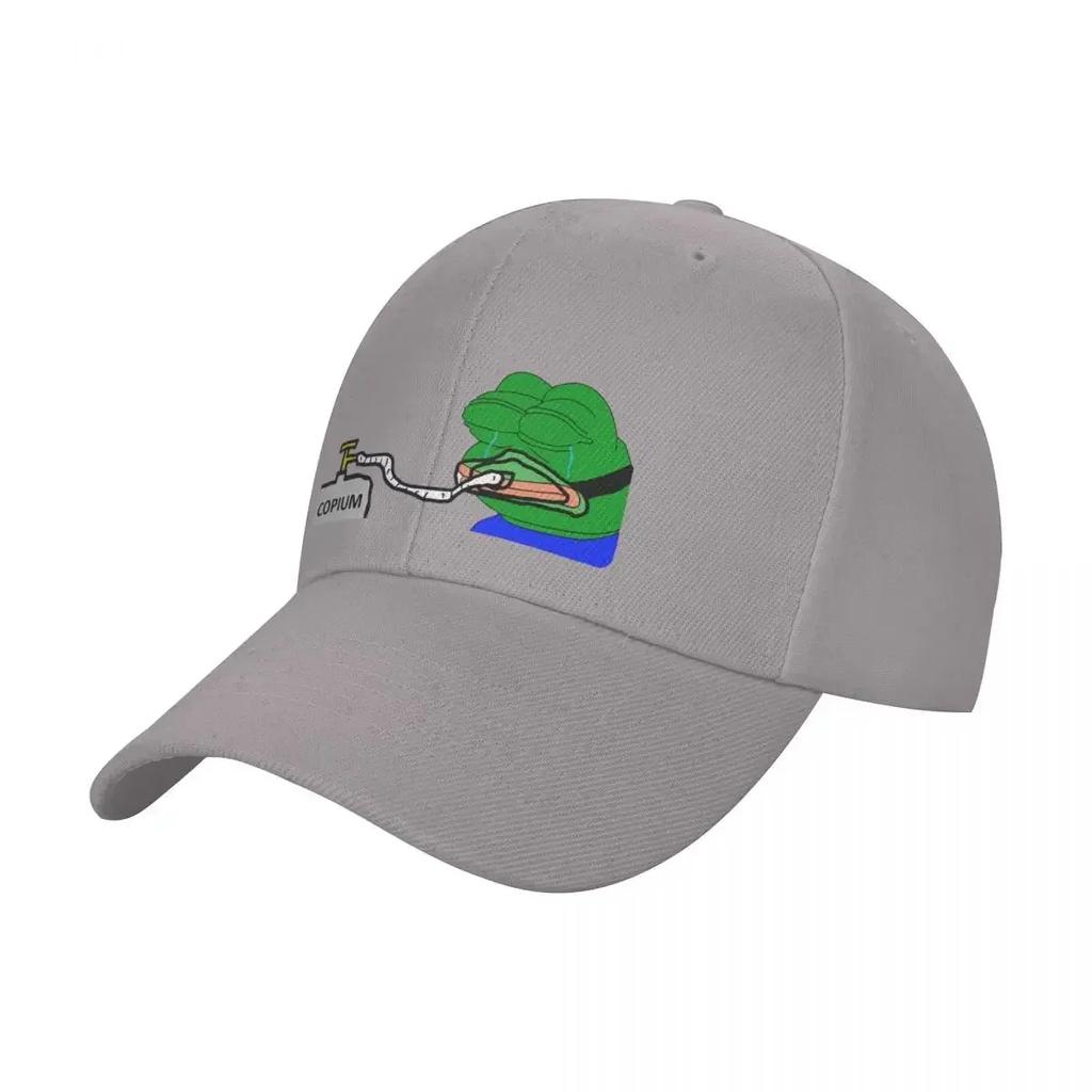 Copium Emote Pepe The Frog Baseball Cap fishing caps Unisex Golf Cap For Unisex Womens