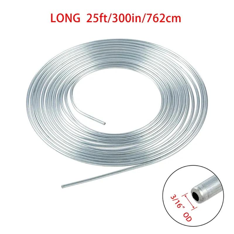 25ft 7.62m Car Roll Tube Coil of 3/16" OD Copper Nickel Brake Pipe Hose Line Piping Tube Tubing Anti-rust