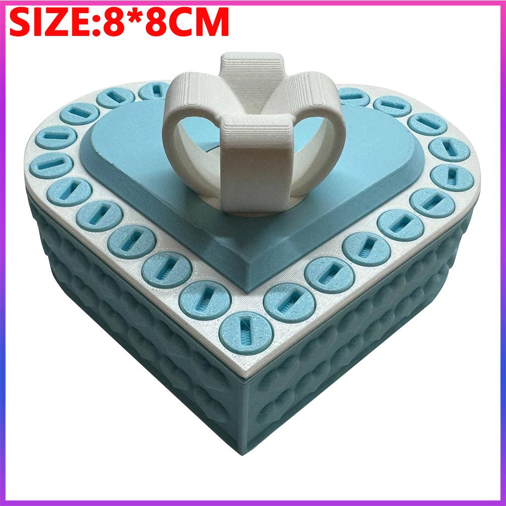 Latest 3D Printed Present Box Love Annoying Present Box With Screws Playful Prank Screw Box Colorful Exquisite Sundries Storage Container