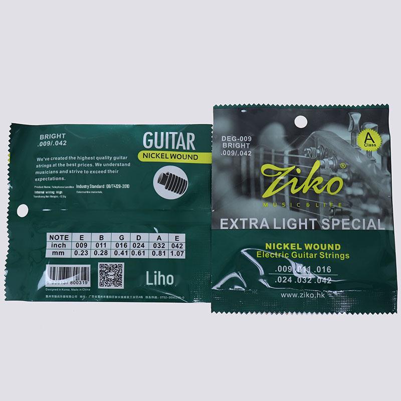 ZIKO Genuine 009 Stainless Steel Electric Guitar Strings Set