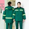 Reflective Cotton Work Jacket for Road and Landscaping Crew - Winter Cold-Proof for Sanitation, Traffic, and Property Management.