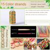 Thread DIY Woven Red Carrying Strap Dragon Boat Festival Five-Color Rope Bracelet Braid Rope Necklace Diamond Beaded Thread Five-Color Thread