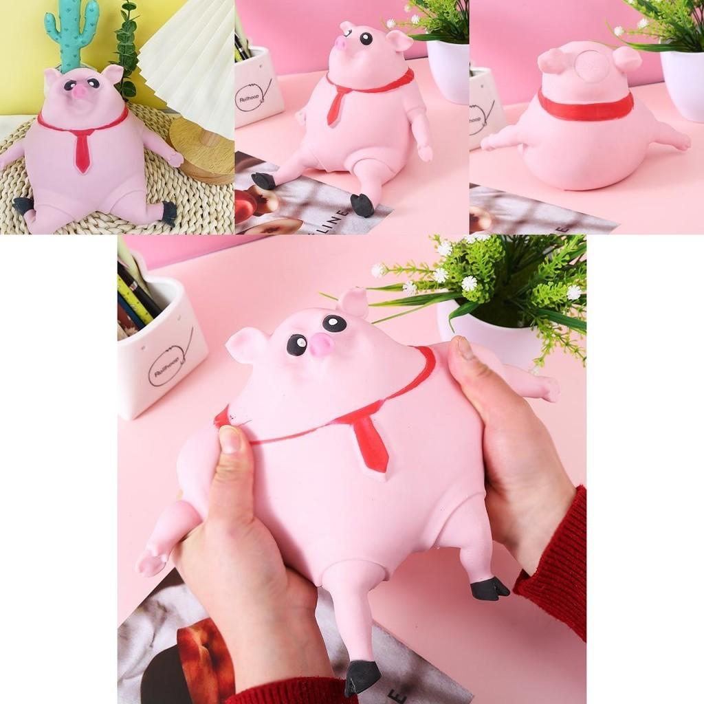 Adorabile Maialino Rosa Giocattolo in TPR con Sabbia Memoria per Alleviare lo Stress