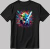 Star Wars Fan Yoda Splash Art Short Sleeve White-Black Men's / Women's T Shirt DE534
