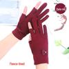 Women's Fleece Fingerless Gloves: Korean Style, Warm for Autumn & Winter, Elastic, Perfect for Driving, Cycling, and Dancing.
