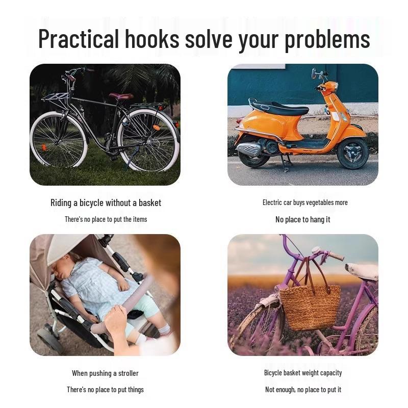 Universal Heavy-Duty Electric Vehicle Front Stroller Hook