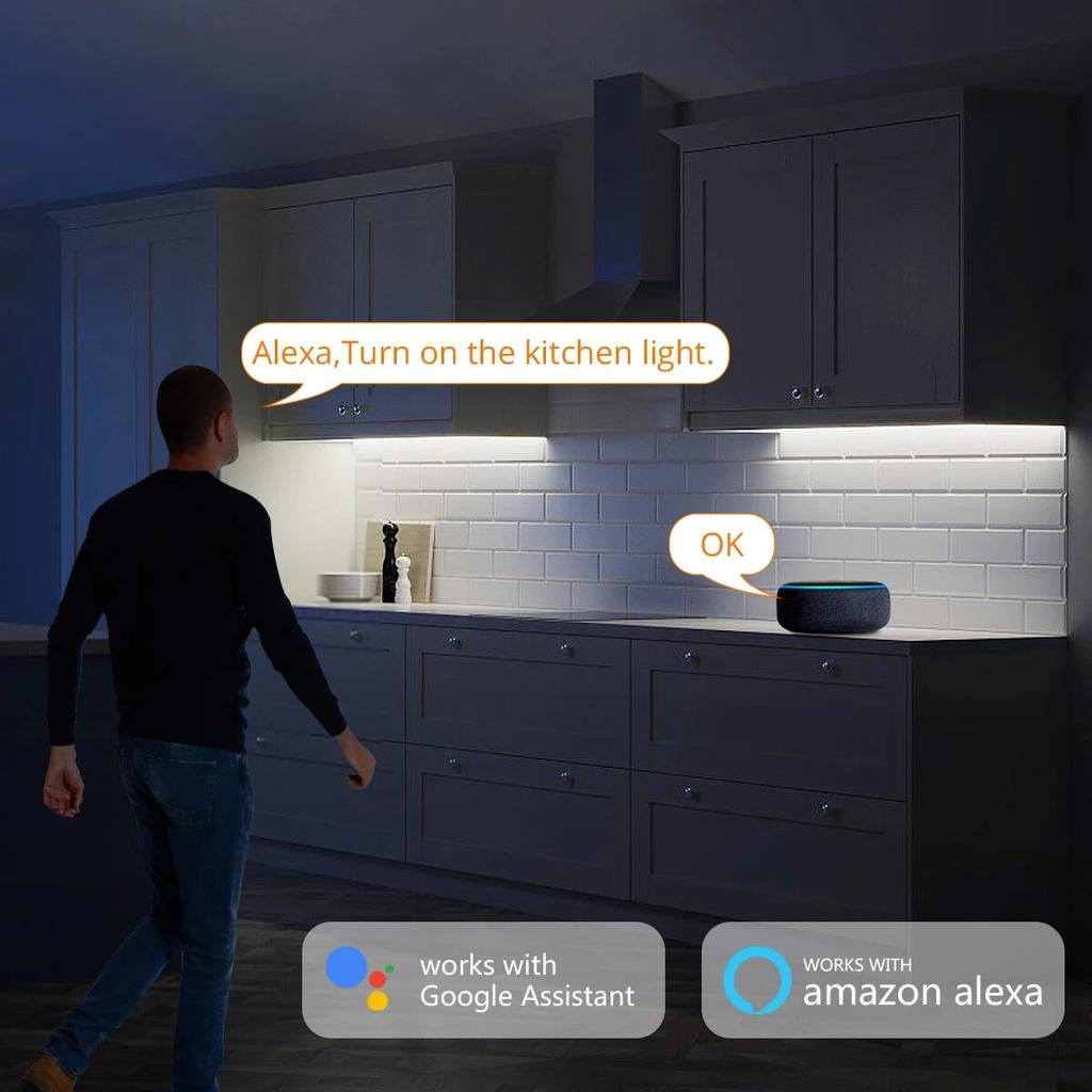 Taśma LED Tuya Smart Life COB Lampa wewnętrzna 320LEDs/m Elastyczna taśma Taśma 3000-6500K RA90 Światła LED współpracują z Alexa Google Home