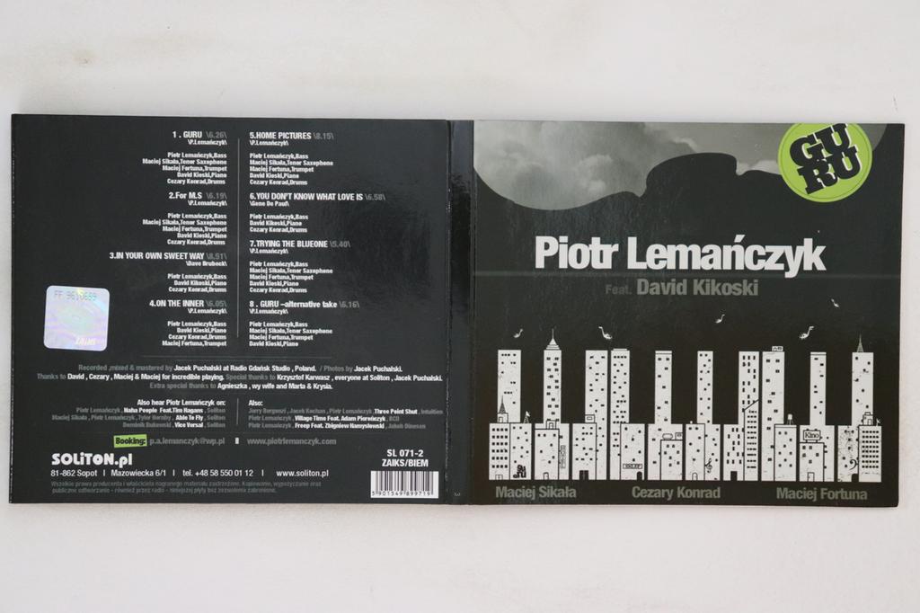 CD PIOTR LEMANCZYK, DAVID KIKOSKI - Guru SL0712 SOLITON 2011 Poland Jazz Used