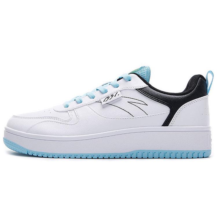 New Anta Life Collection Durable Breathable Low Top Skateboard Shoes White Black 912138012-1