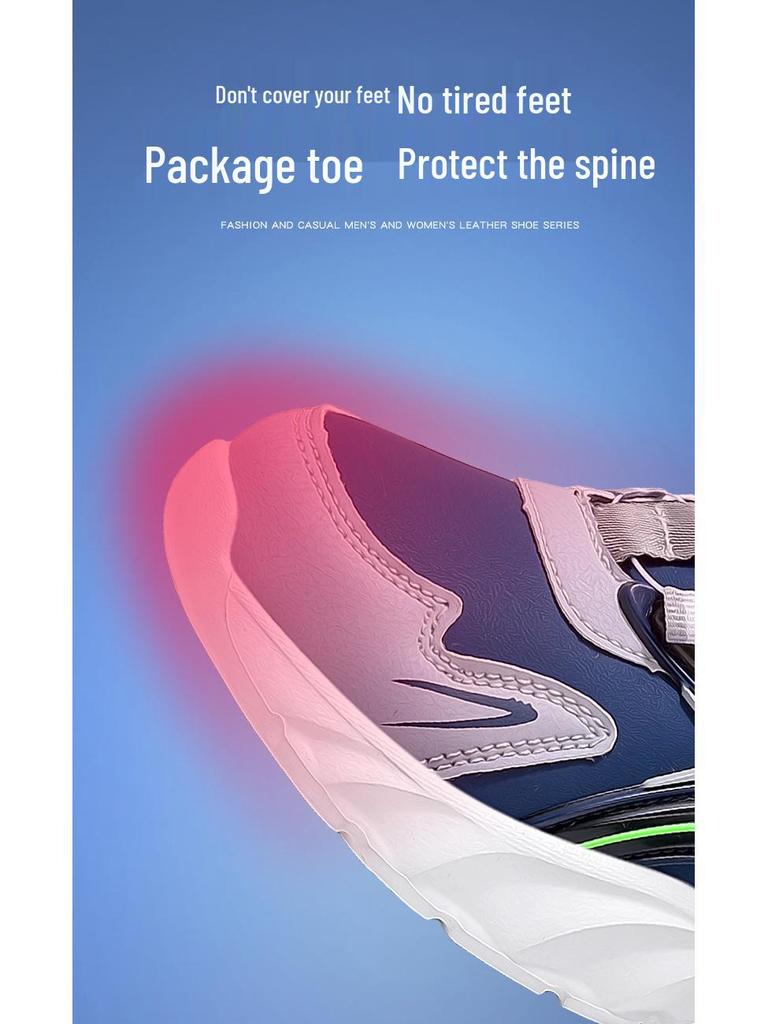 2025 Winter Boys' Leather Sports Shoes - Velvet Lined, Big Cotton, Student Running Shoes