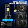 2 st 30000LM H11 LED-strålkastarlampor Mini Turbo HB3 HB4 LED H8 9005 9006 70W Bil Dimljus Strålkastare Auto Plug&Play Lampa 6500K Vit