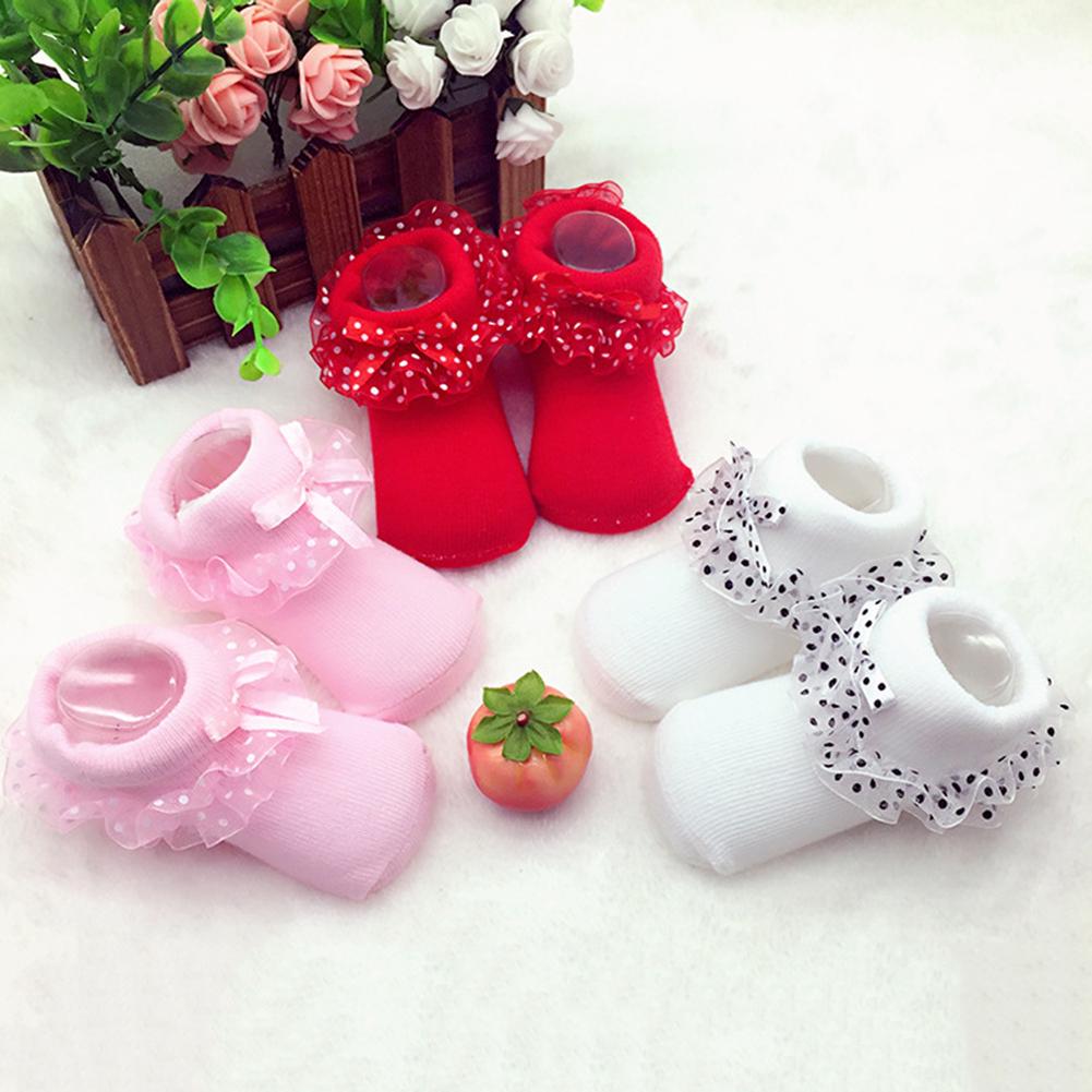 Soft Cotton Tutu Newborn Socks Lace Baby Socks Infant Short Newborn Hosiery