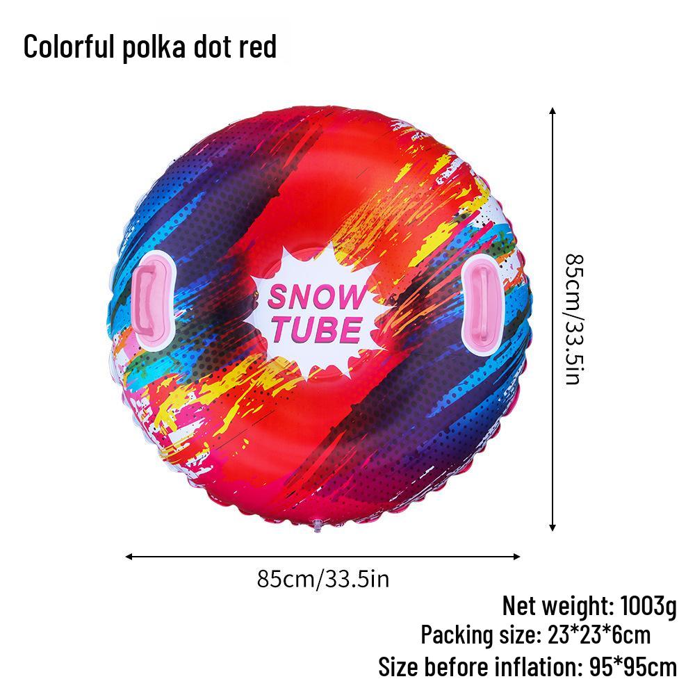 Inflatable Cold-Resistant Snow Tube for Kids - Anti-Rollover Design