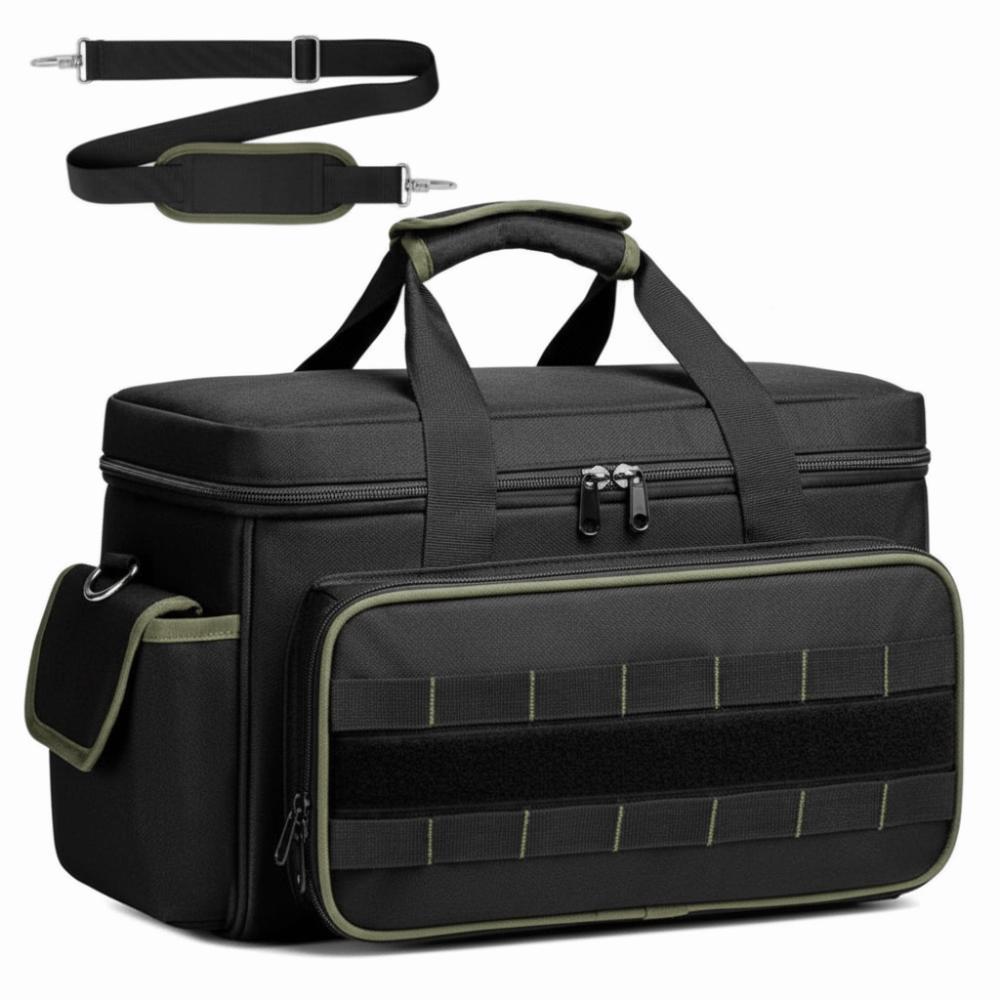 Black Fabric Tool Organizers Bag Large Capacity Waterproof Tool Kit Adjustable Shoulder Strap Dustproof Professional Tool Bag