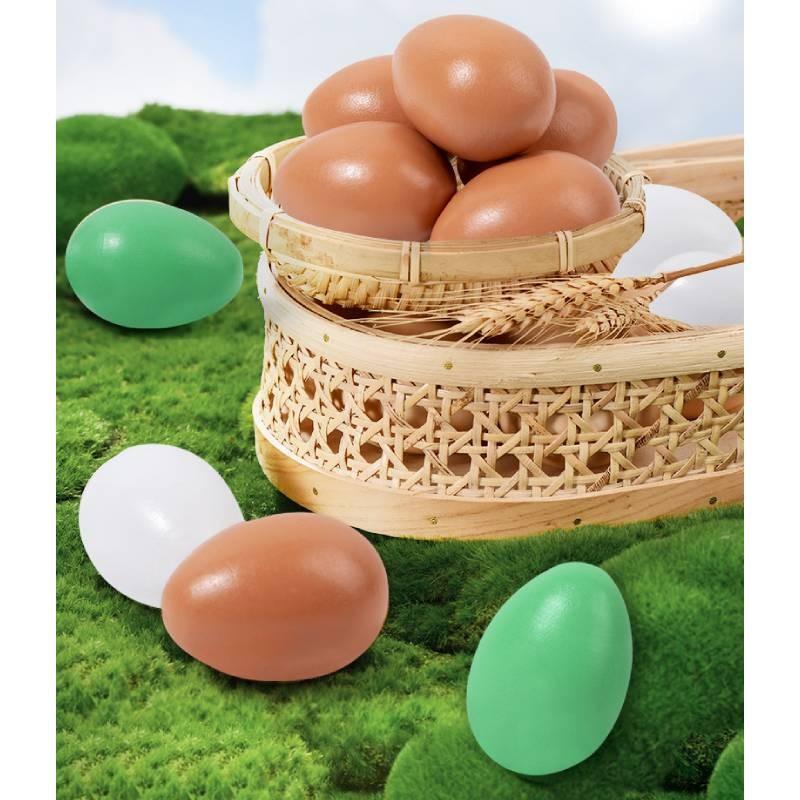 Egg Simulation Wooden Toy Diy Solid Doodle Eggs Decoration Early Education Gift