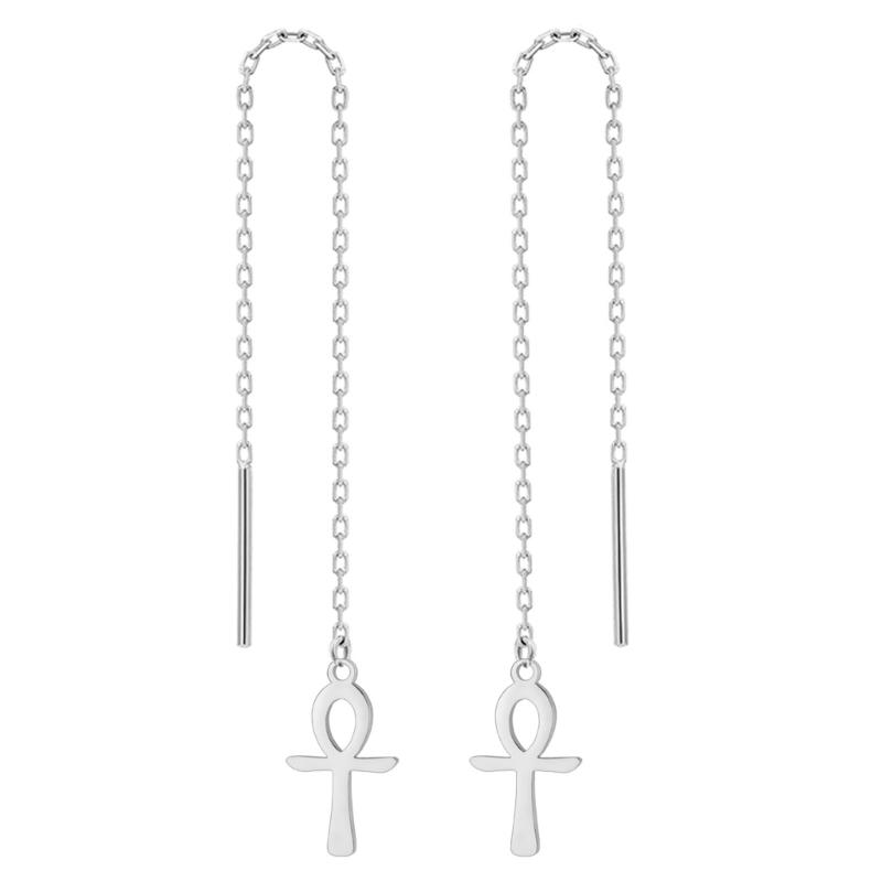 

Elegant And Stylish Stainless Steel Drop Earrings Featuring Trendy Symbol Pendant For Fashion Lovers