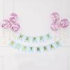 Birthday Banner Decoration, Scene Arrangement, Baby's First Birthday Balloon, Children's Party Background, Happy Birthday