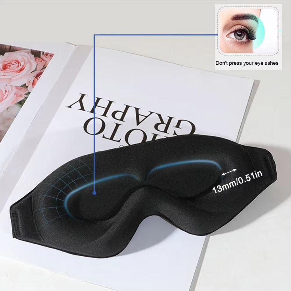 3D 3D Sleep Eye Shade No Pressure Blindfold Eyepatch Comfortable To Wear Eye Cover Lunch Break