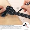 Multi Marking Measuring Gauge Carpenter Mark T-Ruler Aluminum Alloy Removable Limit Gauge Woodworking Scriber DIY Carpentry Tool