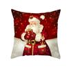Nordic Christmas Pillow Cover Golden Cartoon Santa Claus Series Office Sofa Cushion Pillow Cover
