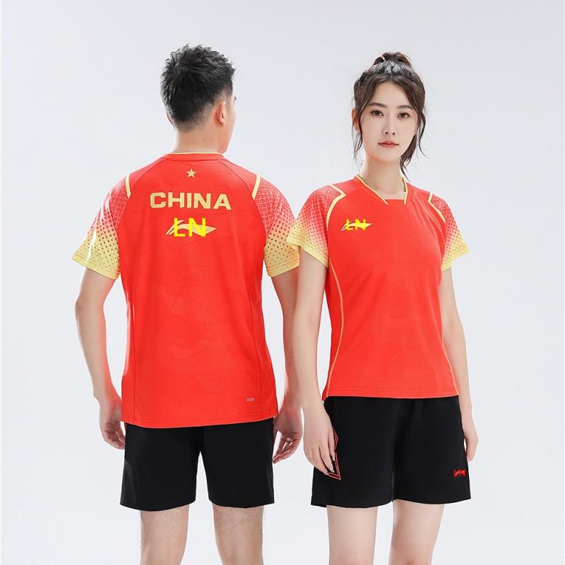 Quick-Dry Badminton Shirt Men Women Sports T-Shirt Breathable Athletic Top Lightweight Training Wear