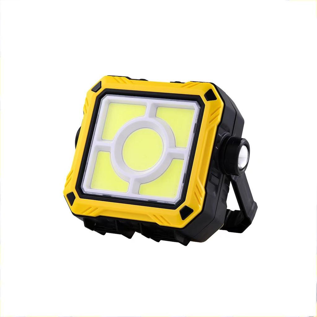 Solar Powerful Flashlight USB Rechargeable LED Multifunctional Camping Lantern with Toolbox Outdoor Tent Light & Power Bank