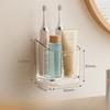 Wall-mounted Toothbrush Rack, No Need for Drilling, Bathroom Comb and Toothpaste Storage Wonder, Electric Toothbrush Rack