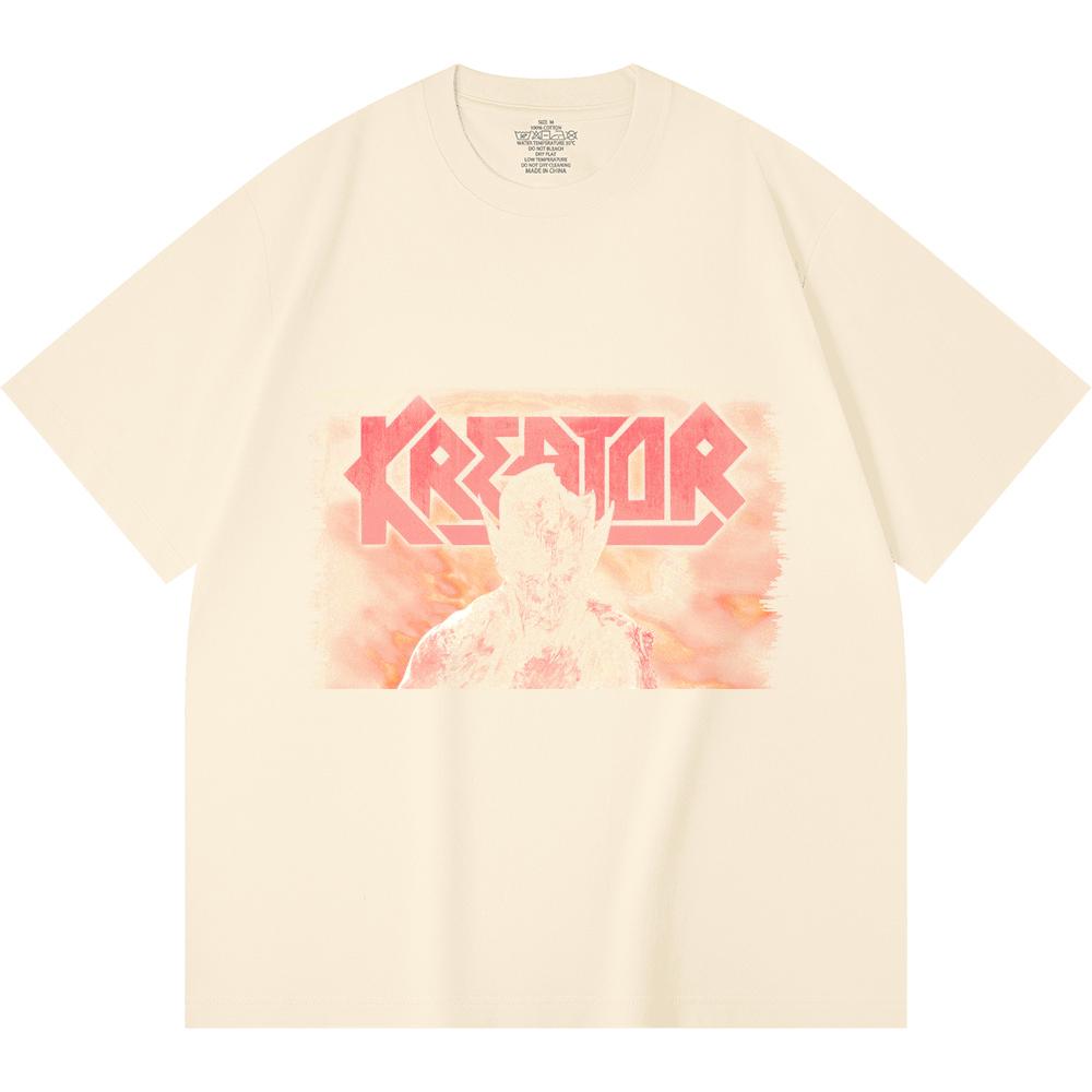 230 Gsm 100% Cotton Heavy Metal T-Shirt  Rock Band Popular Music Print Unisex Heavy Cotton T Shirt