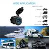 Dual Car USB Quick Charger LED 2.4A*2 Boat Truck Interior Charging Accessories