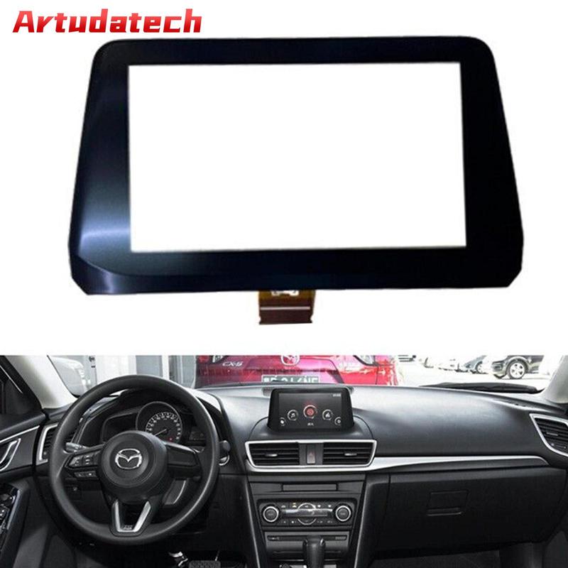 Artudatech 7-дюймовый сенсорный экран-дигитайзер B61A611J0 для Mazda 3 GPS Alexa 2017-2018 С рамкой Автоаксессуары