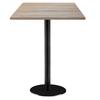 60 X 60 Cm High Table - Rome Model, Bastide Oak