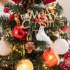 Mini Christmas Tree Set with Pinecones Red Ribbon Star Top Classic Holiday Decoration for Thanksgiving Christmas New Year  Decor
