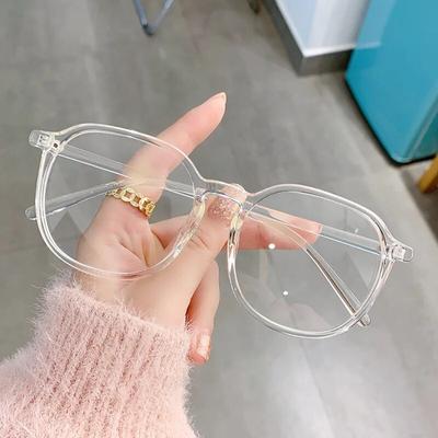 Transparent Computer Glasses Frame Women Men Anti Blue Light Round Eyewear Blocking Glasses Optical Spectacle Eyeglass