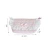 Cute Lace Crossbody Bag Sweet Heart Outdoor Storage Bag Fresh Able Lining Internal Compartment